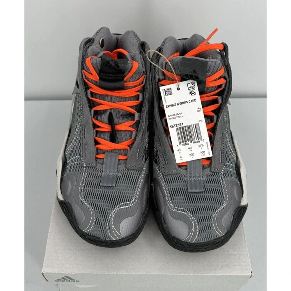 ADIDAS EXHIBIT B CANDACE PARKER MID BASKETBALL‎ SHOES Women's Size 6 Grey NEW